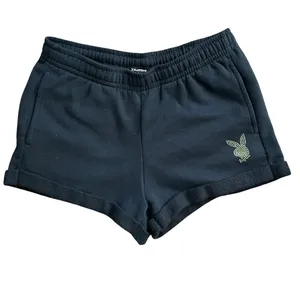 PLAYBOY by PacSun Black Sweatpants Shorts thumbnail 1
