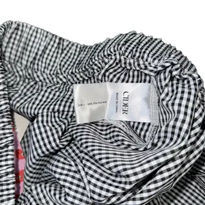 CIDER Y2K Gingham Wide Leg Pants NWT High Waisted Plaid Side Tie Loose Fit Sz M thumbnail 9
