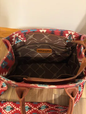 Aztec Maroon Wrangler Purse  thumbnail 4