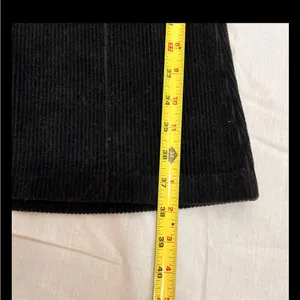 AERIE Womens Black Flare Corduroy Velvet Pant Sz XS Athletic Casual 38x 27 Comfy thumbnail 6