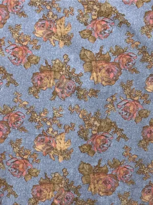 LAUREN JEANS CO. Ralph Lauren Floral Ruffle V-Neck Tank Top M 18” p2p Blue Multi thumbnail 6
