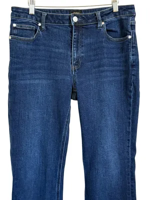 Quince Luna Stretch Flare Jeans Midnight Blue Women’s Size 31 x 32 High Rise thumbnail 2