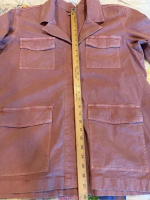 Duluth Trading Utility Field Jacket L Pink Cotton Stretch 4 Pocket Workwear thumbnail 6