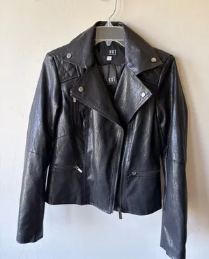 Kut From The Kloth Black Faux Leather Jacket thumbnail 2