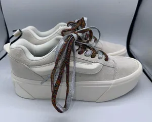 Size 10w Men’s 8.5 - VANS Knu Stack White Multi-Color Laces thumbnail 3