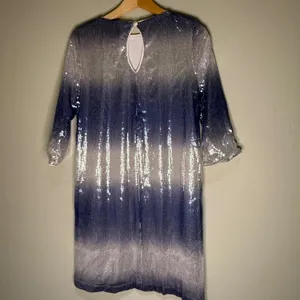 Maia Sequin Dress Ombre‎ Party Cocktail Sparkly Silver Blue Size 8 thumbnail 3