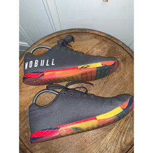 NOBULL Lightning Trainer Unisex Sneakers‎ Gray Rainbow Men's 6 / Women's 7.5 thumbnail 6