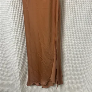 ASTR The Label Palisades Nude Color Cowl Slip Midi Dress Large thumbnail 11