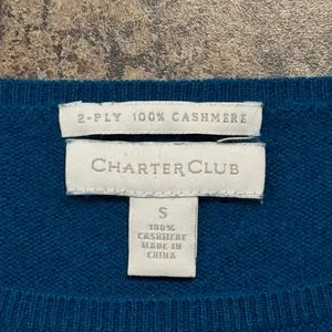 Charter Club Sweater Cashmere Quiet‎ Luxury Old Money Preppy Minimalist Blue S thumbnail 4