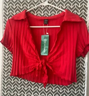 New With Tag Shein Red Bolero Size S4 thumbnail 1