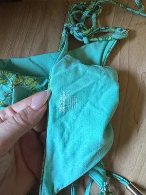 Women’s Teal Floral Tie thumbnail 3