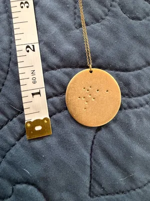 Set & Stone Constellation Aquarius Gold Tone Pendant Necklace thumbnail 9