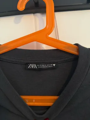 ZARA Grey Cropped Long Sleeve thumbnail 2