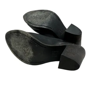 Frye Izzy Zip Moto Mule Heels Leather Open Toe Black‎ Size US 9.5 thumbnail 12