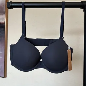 NWT SKIMS Fits Everybody Push-Up Demi T-Shirt Bra BR-UWR-2295 Graphite 36D‎ thumbnail 4