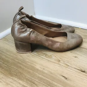 Brooklyn Champagne Lott block heel Pump sz 7.5 thumbnail 5