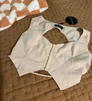 White Fox Corset Top thumbnail 1