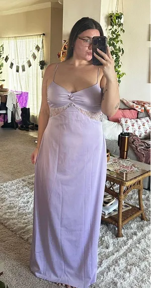 Peppermayo Purple Satin Dress thumbnail 3