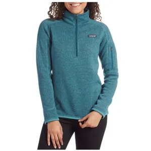 ✨Patagonia Women's Better Sz Medium Sweater 1/4 Zip Fleece Berlin Blue✨ thumbnail 4