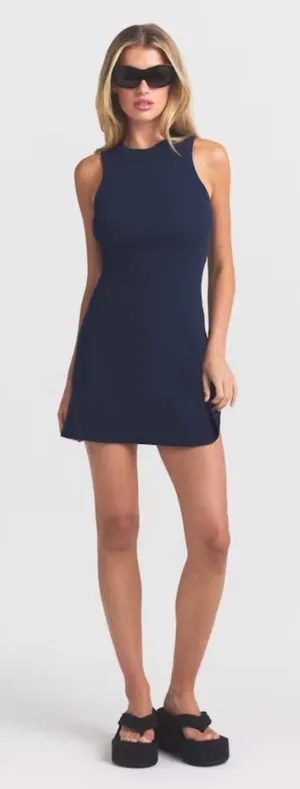 Skims Cotton Rib Tank Dress Navy thumbnail 1