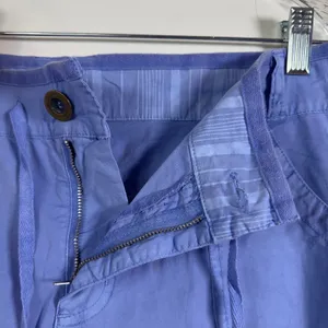Fresh Produce Safari Pedal Capri Pants Blue Stretch Broadcloth Large thumbnail 9