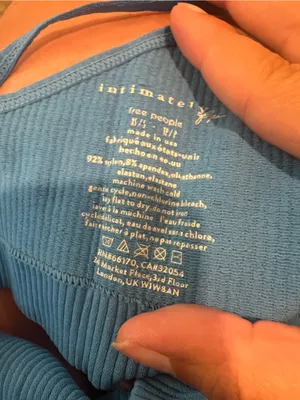 Free people intimately seamless Blue Ribbed Halter Crop Top thumbnail 8