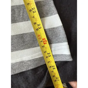 Lululemon Cool Racerback Marshmallow Stripe Heathered Sand Dune Black Size 4‎ thumbnail 6