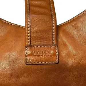 Y2K Michael Kors Buckle Hobo Shoulder Bag Cognac‎ Brown Slouchy Western Country thumbnail 4