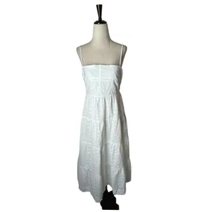 Line &‎ Dot Charlotte Dress Women Small White Eyelet Embroidered Midi NWT Boho thumbnail 3