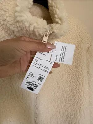 UNIQLO Sherpa Fleece Teddy Zip Up Jacket Natural Cream S NWT thumbnail 4