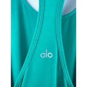 Women’s alo Medium Green Racerback Sports Tank thumbnail 4