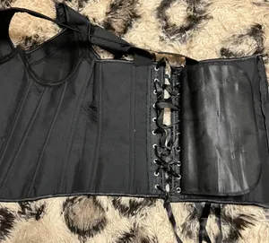 Strap corset with cups jacquard corset bustier tank top lace corset t shirt tee thumbnail 9