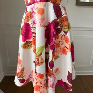 Windsor Large Print Floral Fit and Flare Mini Dress L thumbnail 4