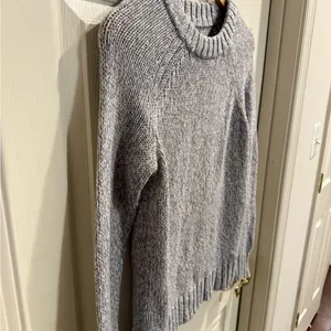 Aerie Heathered Gray Crew Neck Sweater thumbnail 3