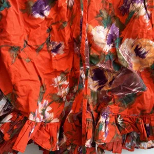 Floral Orange Shorts H&M size Medium thumbnail 1