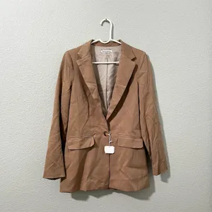Reformation Women's Classic Slim Blazer Brown S Business Single Button Closure thumbnail 2
