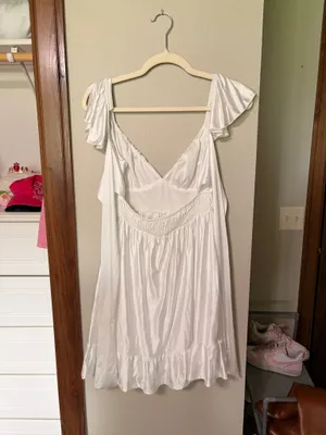 Altar'd State White baby doll dress thumbnail 2