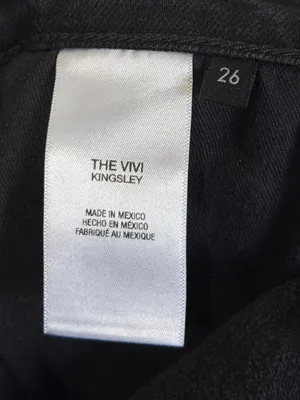 FAVORITE DAUGHTER The Vivi Straight Jeans in Kingsley Black Size 26 thumbnail 9