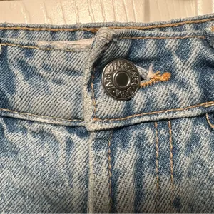 Zara Blue Jean Shorts Distressed Vintage Style 0 thumbnail 3
