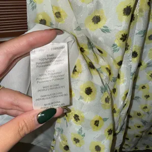 NWT $170 Anthropologie x Hutch Yellow Motif Ditsy Floral Seaside Romper 6 thumbnail 7