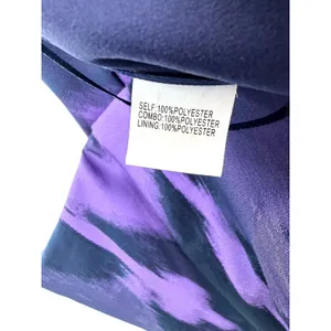 Kay Unger New York Purple Ikat Halter Fit Flare Dress 16‎ Wedding Guest Formal thumbnail 5