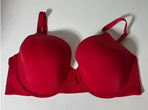Victorias Secret Size 36DD T-Shirt Lightly Lined Full Coverage Underwire Red Bra thumbnail 1