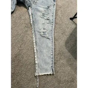 KanCan Stone Wash High Rise‎ Distressed Raw Hem Denim Jeans Size 11/29 thumbnail 4