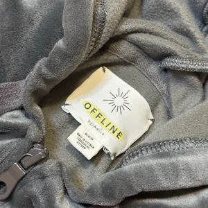 •Offline By Aerie• Velour Zip Up Hoodie thumbnail 5