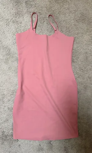 Sleeveless Pink Bodycon Mini Dress thumbnail 1