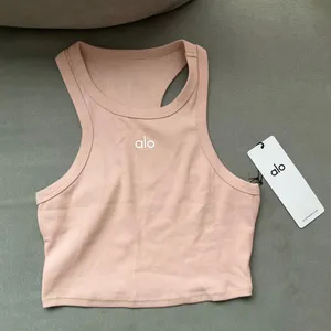 Alo Yoga Aspire Tank Pink Quartz/White S thumbnail 2