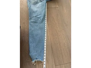 Old Navy Light Blue High Rise Straight Leg Jeans Size 0 thumbnail 6