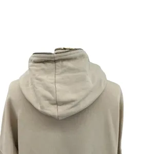 AllSaints Xonda Hoodie Dress Sweatshirt Zip‎ 1/4 Zip Beige Cream Size Small thumbnail 11