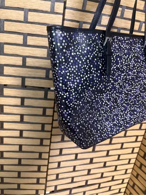 Michael Kors Purple And Black Star Print Tote Bag thumbnail 3