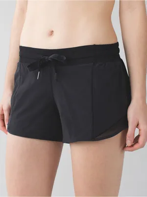 lululemon athletica Hotty Hot Short Black Women's Athletic Drawstring Size 6 thumbnail 1